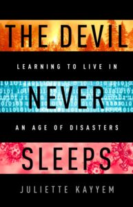 Book cover of "The devil never sleeps" without background