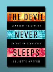 Book cover of "The devil never sleeps"